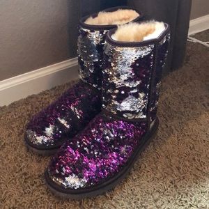 Purple sequin Uggs